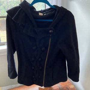 Anthro Black wool sweater